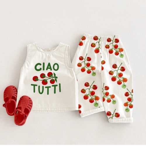 CIAO TUTTI Baby Toddler 2-Piece Tomates Set