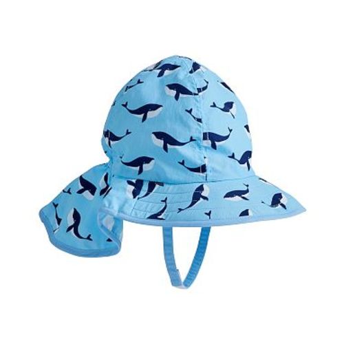 Nylon Whale Reversible Hat, 3-12 Months