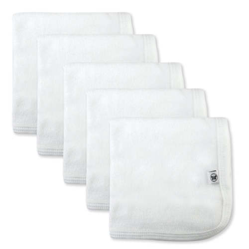 5-Pack Organic Cotton Baby Terry Wash Cloths | Honest Baby Clothing