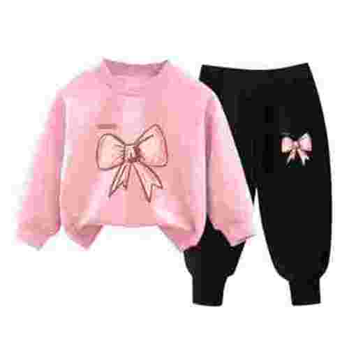 Fouhkni Toddler Baby Girl Clothes Fall Winter Outfits Cute Print Long Sleeve Sweatshirt Pant Outfits