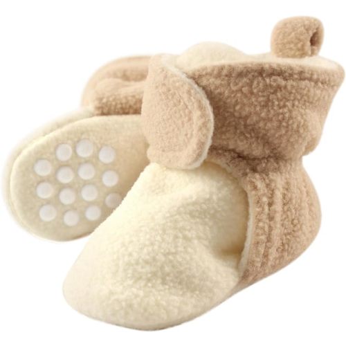 Luvable Friends Baby Girls' Cozy Fleece Booties