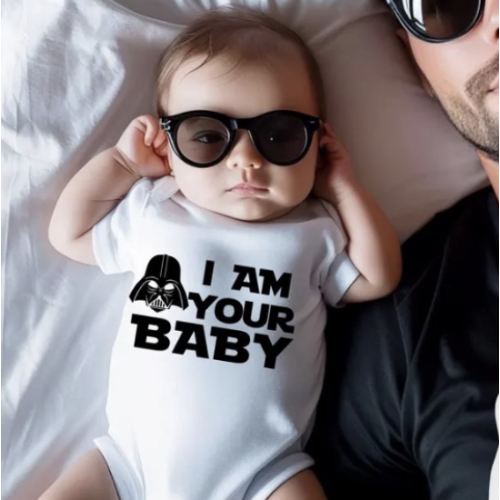 I Am Your Baby - Matching Father Baby Gift set, 3-6 mo onesie