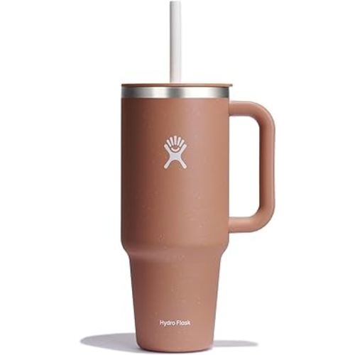 Hydro Flask Travel Tumbler Stainless Steel Insulated Cup with Lid and Straw for Cold Water and Drinks for Sports, School, Work, Car, Travel and Weekends