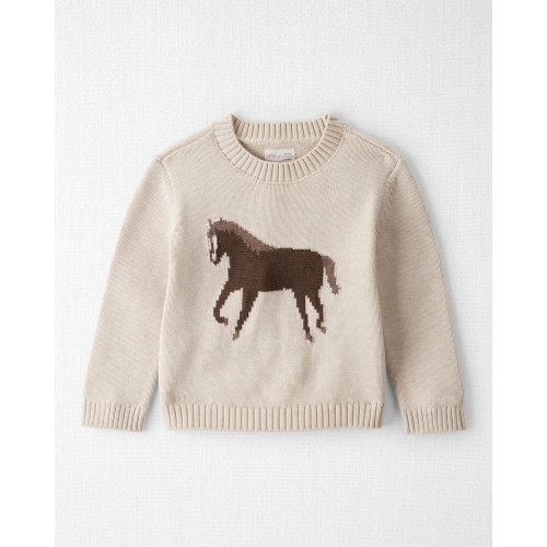 Toddler Organic Cotton Horse Sweater Knit - Little Planet | Carter's