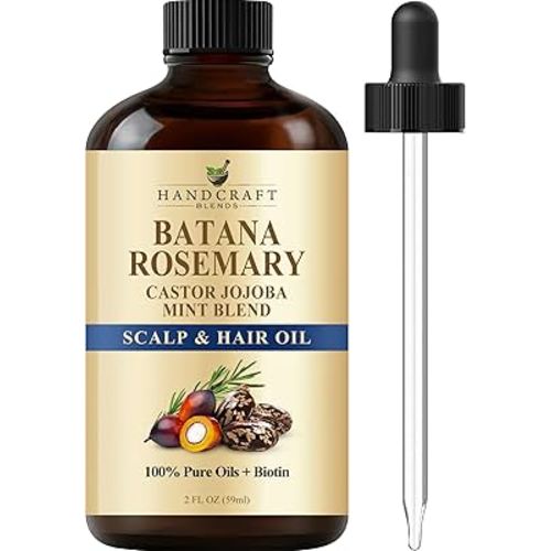 Batana & Rosemary Hair Growth Oil 2oz – Scalp Treatment & Strengthening for Growth & Loss, Thinning, Dry Scalp, Split Ends – Natural Hair Oil for Women & Men – Intensive Repair & Nourishing Formula