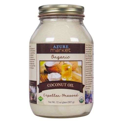 Coconut Oil, Expeller Pressed, Organic, 32 floz glass