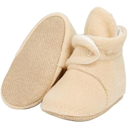 Ella Bonna Fleece Baby Booties, Warm Baby Socks, Organic Baby Booties, Infant Booties for Babies, Basic Series