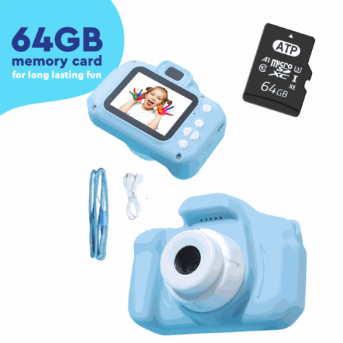 LittleLens Kids Camera + Case - BLUE