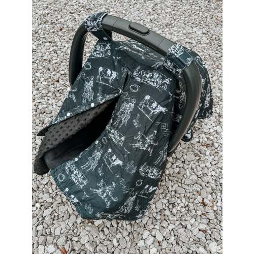 Desert Cowboy Car Seat Cover