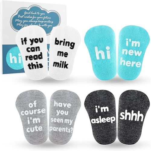 Moyel Baby Socks for Girls/Boys 0-12 Months Cute Baby Gifts for Newborn Baby Shower Gifts Baby Boy Gift Baby Girl Gift Set