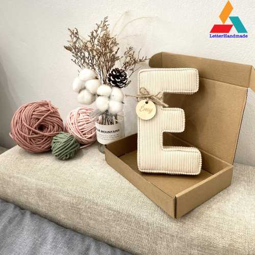 Corduroy Fabric Letters Nursery Decor Baby Girl Nursery Fabric Letters Price Per Letter New Baby Gift, Newborn Prop, Customize Shelf Decor