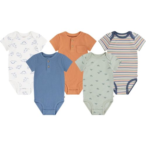 Huggies unisex-baby 5-pack Elevated Bodysuit