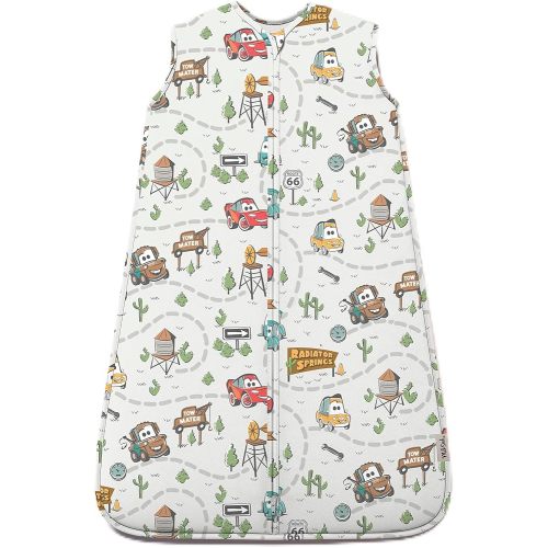 Milk Snob Disney Baby Sleeping Sack, Sleeveless Sleep Bag Wearable Zip Up Blanket for Girl, Infant Shower and Registry Gifts for 0-6 months (Pixar Cars)