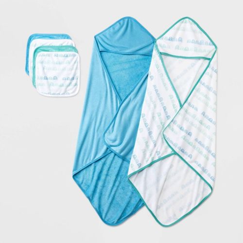 Baby 6pk Cotton Modal Bath Gift Set - Cloud Island™ Green
