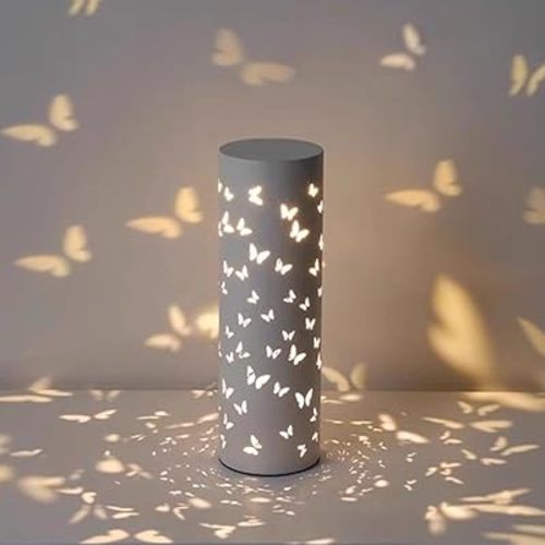 Bedside Table Lamp Rotatable Butterfly Night Light Led Lights for Bedroom Living Room Mariposas Gradient Projector USB Lamps for Home Decor Girls Gift Valentine's Easter Mother's Day Birthday Present