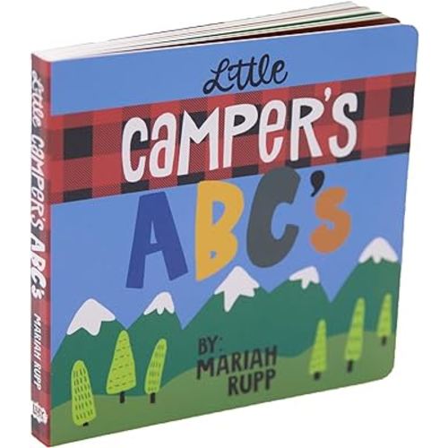 Little Camper's ABC's: ABC book for Girls and Boys, Camping Alphabet Board Book for Kids