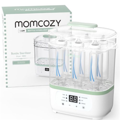Momcozy Bottle Sterilizer and Dryer, 8-in-1 Electric Steam Baby Bottle Sterilizer for Baby Bottles, Baby stuffs & Breast Pump Accessories
