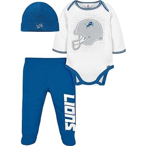 Gerber Unisex Baby NFL Team Footed Pant and Bodysuit Gift Set