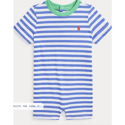 Polo Striped Cotton Jersey Shortall