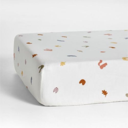 Crate & Kids Forest Animals Organic Cotton Baby Crib Fitted Sheet