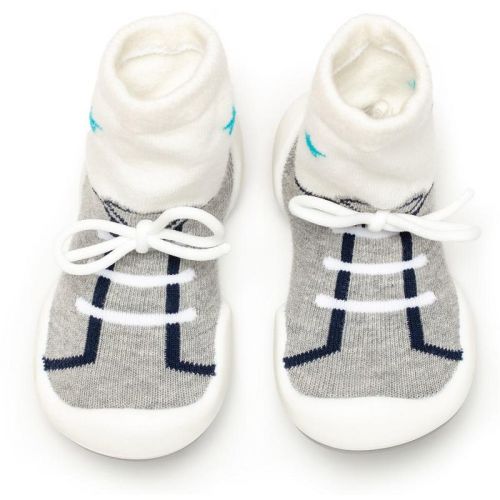 Komuello Baby Shoes - String Grey Size 6-12m