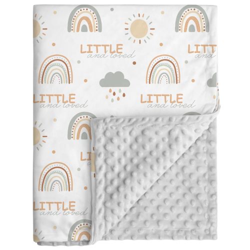 Amazon.com: CIVARUA KIDS Fleece Baby Blankets for Girls & Boys, Infant Toddler Blanket | Soft Newborn Baby Minky Receiving Blanket, Dotted Backing for Nursery Crib Stroller, Double Layer, 30''x40'', Cloud Rainbow