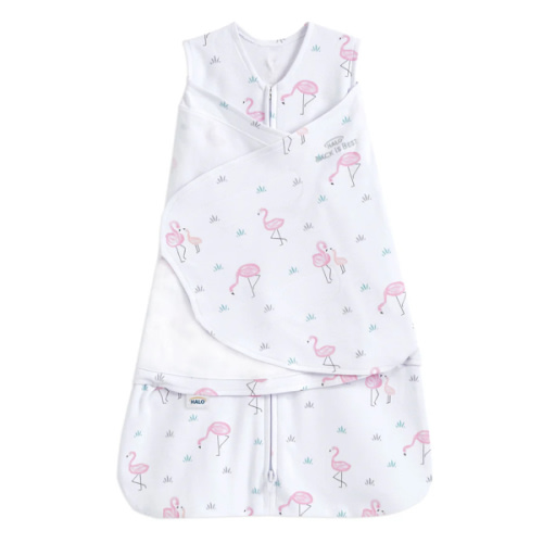 Flamingo Print Cotton Swaddle - Newborn | HALO