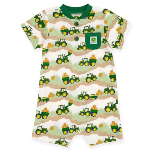 John Deere Truck Romper Newborn to Toddler Sizes (Newborn - 3T)