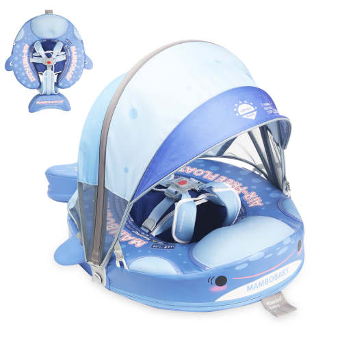 Mambobaby Pool Float Whale Shark with Canopy
