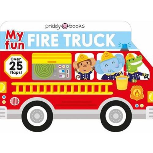 My Fun Flap Book: My Fun Fire Truck - (My Fun Flap Books) by Roger Priddy (Board Book)