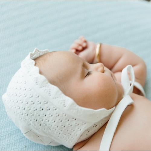 Girls Pointelle Knit Bonnet I Feltman Brothers