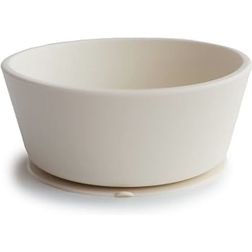 Mushie Silicone Suction Bowl Ivory