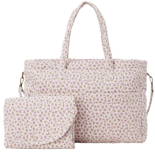 Quincy Mae Diaper Bag + Changing Pad Set || Wildflower