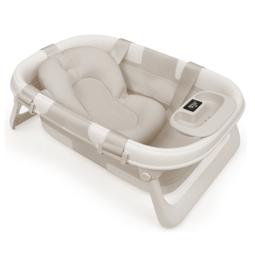 Fold n' Store 3 Stage Baby Bathtub - oatmeal