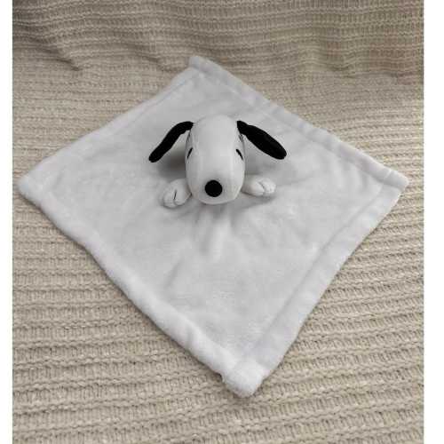 Lambs & Ivy Peanuts Snoopy Lovey Security Blanket White Plush Stuffed Animal Toy