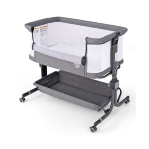 Baby Bassinet Bedside Sleeper with 6-Level Adjustable Height