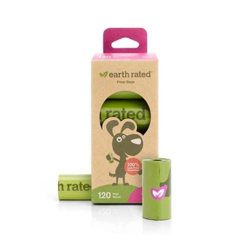 Earth Rated – Lavendar Poop Bags (8 Roll Box)