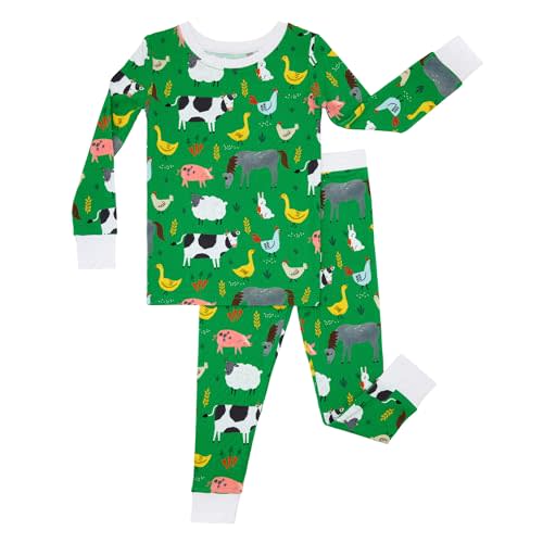 Little Sleepies Two-Piece Pajama Set for Boys & Girls, Soft Viscose from Bamboo Toddler Pajamas for Kids, Family Matching PJs