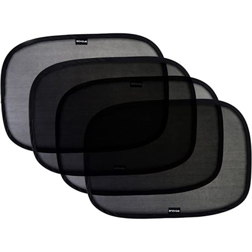 Enovoe car Window Shades for Baby - (4 Pack) - 21"x14" Cling Window Shades for car Baby - car Sun Shade, Glare and UV Rays Protection for Your Child - Baby Window car Shade for Side Window