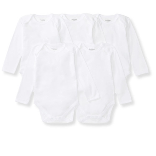 Bee Essentials Organic Long Sleeve Baby Bodysuit 5 Pack | Burt's Bees Baby®