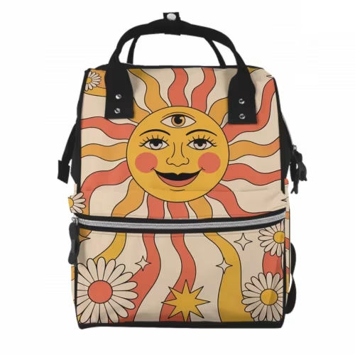 Boho Diaper Bag, Multifunctional Large Capacity Mommy Backpack For Festival Lovers and Travel Bag For Stylish Moms