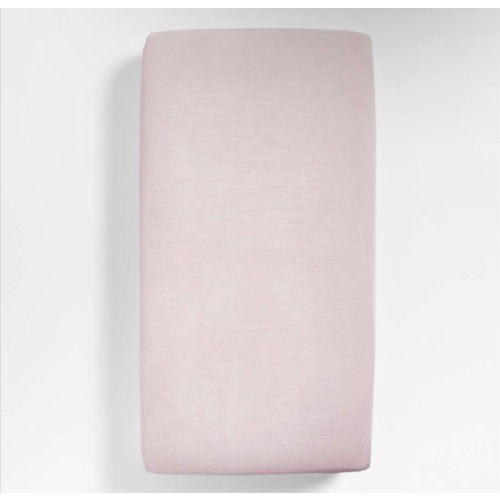 Supersoft Lilac Rose Organic Cotton Gauze Baby Crib Fitted Sheet
