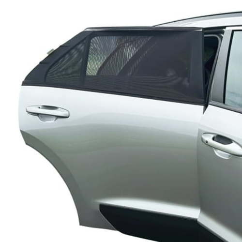 Dreambaby Fitover Car Window Sun Shades for Baby Stretchable Window Covers- 2 Pack, Black L1285