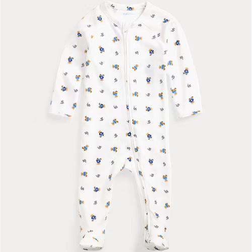 Polo Bear Cotton Interlock Coverall