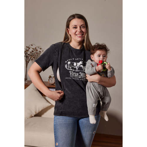 Mama's Dairy Farm Fresh Milk Breastfeeding T-shirt