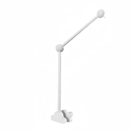 360° Rotating Baby Crib Mobile Arm,27.2 Inches Wooden Baby Mobile Hanger for Crib,Adjustable Mobile Arm for Crib Cot Bed Bassinet Wind Chimes Bed Bell Nursery Cloud Design (White)