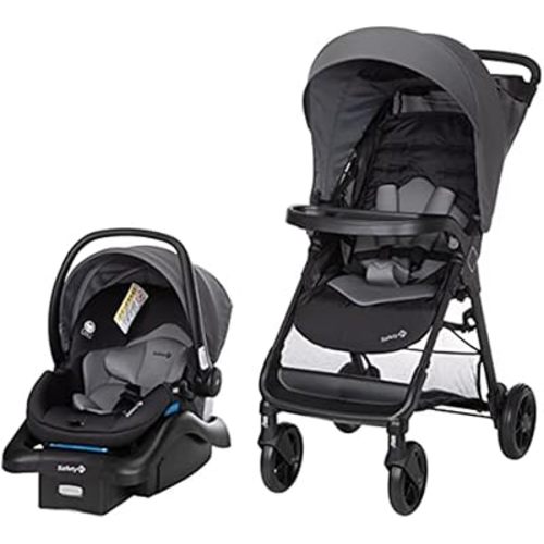 Safety 1st Smooth Ride Travel System Stroller and Car Seat OnBoard™ FLX - Efficient Infant Car Seat Stroller and Infant Car Seat and Stroller Combo, Monument