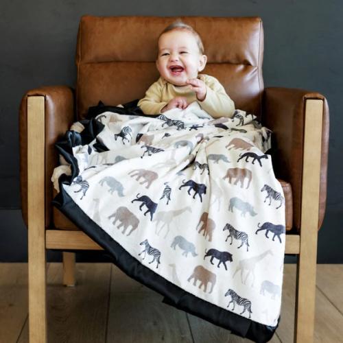 Safari Pattern Blanket | Minky Couture