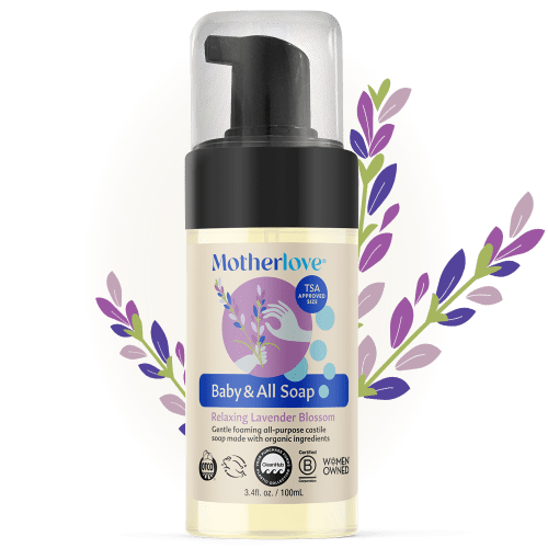 Baby & All Non-Toxic Foaming Castile Soap - Relaxing Lavender Blossom – Motherlove Herbal Company