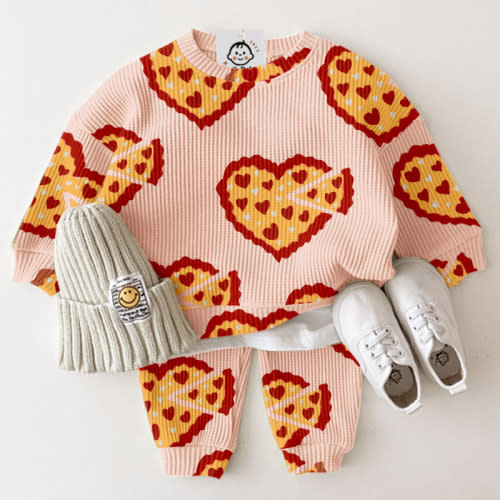 2-Piece Baby Kid Love Pizza Sets
